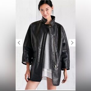 MOVING SALE | NWT Women’s Urban Outfitters Silence+Noise Black Faux Leather Coat